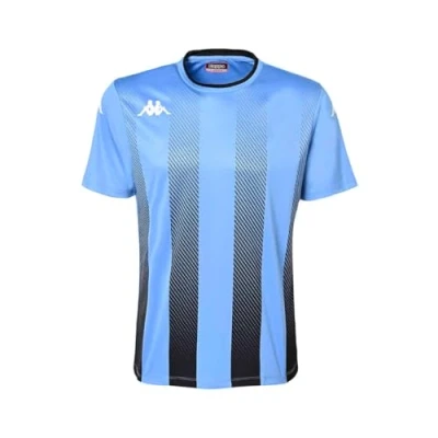 Image of Kappa Men&#039;s BUGO T Shirt, Light Blue, Black, XL