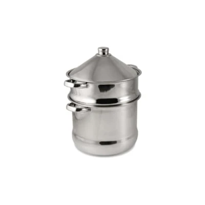Image of Baumalu Couscous Maker Tajine, Steel, Silver, 14 litres