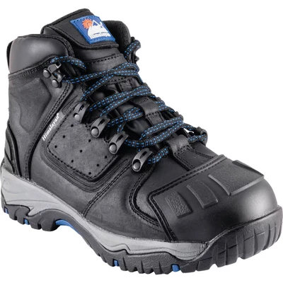 Image of Himalayan 5206 Leather Waterproof Safety Boot, S3, SRC, 4 Size, Black