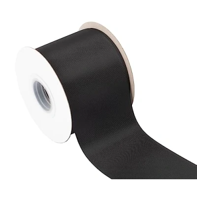 Image of AVANAVA 75mm Wide Ribbon Grosgrain 22 Meters (030 Black)