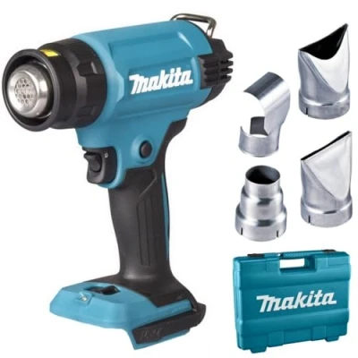 Image of Makita DHG181ZK Hot Air Blower 18 V (without Battery and Charger) in Carry Case, Blue
