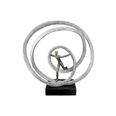 Image of Casablanca modernes Design Decorative Sculpture, Resin, White, Höhe 35 cm