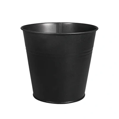 Image of RAYHER Pot, Metal, Black, 13 cm