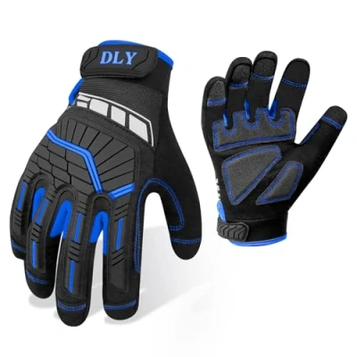 Image of Mechanic Work Gloves for Men,Mechanic with Touchscreen,Anti Impact Heavy Duty Gloves,Antivibration Gloves,Work Auto Industry, Motorcycling, Utility Workers, Regular Construction