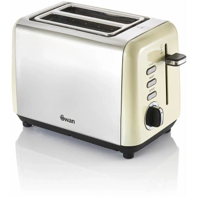 Image of Swan ST14015CN TownHouse 2 Slice Toaster Cream