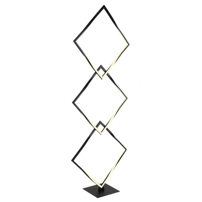 Image of Maxxy LED Integrated Floor Lamp Matt Black 3x 3000K