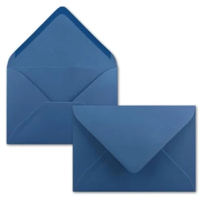 Image of Neuser FarbenFroh C5 Envelopes, 229 x 162 mm, Self Adhesive 50 Umschläge 18 Royalblau
