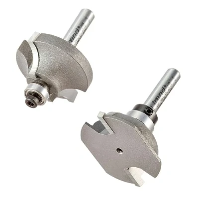 Image of Trend Professional Shoulder Scribe/Profile Set Router Cutter Bit, 1/4 Inch Shank, 36.7mm Cut Diameter, 9mm Length, 9.5mm Bearing TCT, SSP/1X1/4TC