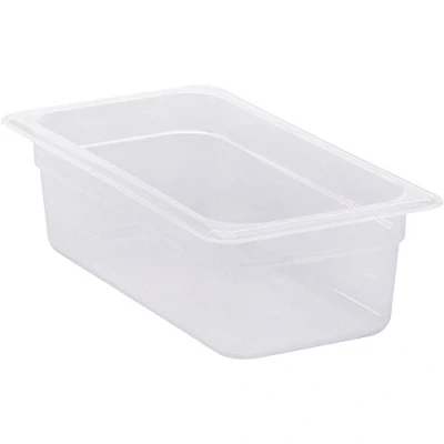 Image of Cambro 34pp190 1/3 Size Polypropylene Food Pans, Translucent (6/Case) by