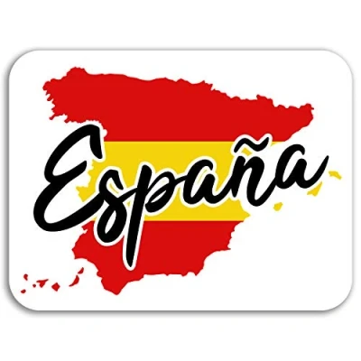 Image of 2 x 10cm Spain Map Vinyl Stickers Flag Travel Sticker Laptop Luggage #17087 (10cm Wide)