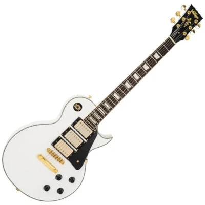 Image of VINTAGE V1003 ReIssued 3 Pickup Electric Guitar Arctic White