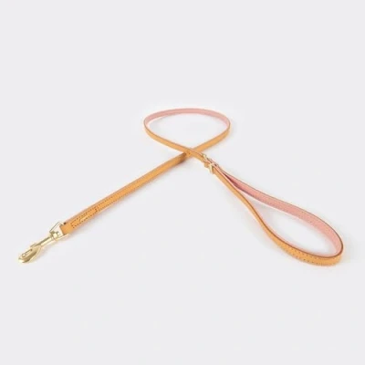 Image of EZYDOG Oxford Leather Dog Lead Small, Medium and Large Dogs, Full Grain Natural Leather, Adjustable, Padded Lining, Hard Wearing Lead, Long Leads (Blush, LITE)