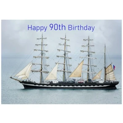 Image of Beebooh cards Sailing boat 90th birthday card