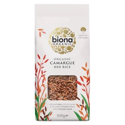 Image of Biona Organic Red Camargue Rice Whole grain, 500g (Pack of 6)