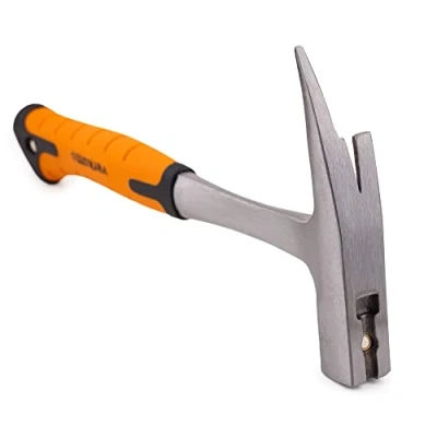 Image of Mivos Carpenter&#039;s Hammer and Roofer 600 g Monoblock Hardened Carbon Steel Nail Puller with Magnetic Holder for Nails DIN 7239