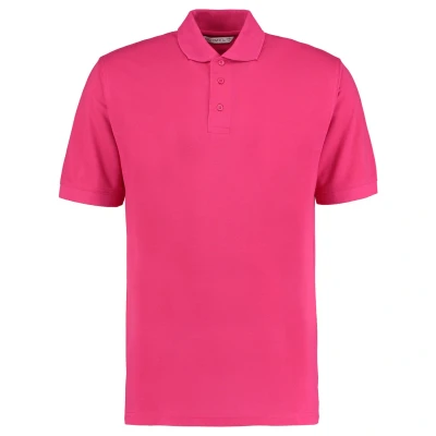 Image of Kustom Kit Mens Short Sleeve Polo Shirts, Raspberry, Large. KK403