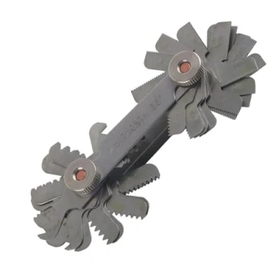 Image of Thread Measuring Gage Stainless Steel Adjustable Plug Magnetic Screw Pitch Tool(Metric/Imperial(52pc))