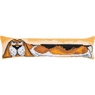 Image of Vervaco Draught Excluder Dog Embroidery Picture Printed