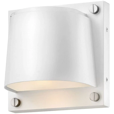 Image of Scout 1 Light Small Outdoor Wall Satin White IP44