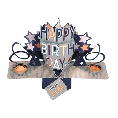 Image of Second Nature Pop Ups Amazing Son Happy Birthday Up Greeting Card Cards POP198MC13