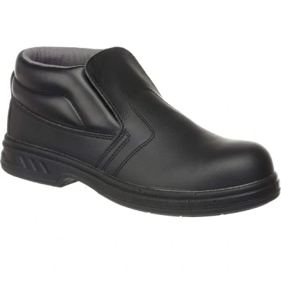 Image of Portwest Steelite Slip On Safety Boot S2, Size: 38, Colour: Black, FW83BKR38