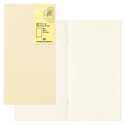 Image of MD Paper Cream Notebook Refill 025 for Traveler&#039;s Regular Size