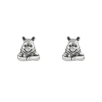 Image of Disney Girls 925 Sterling Silver Winnie The Pooh Stud Earrings