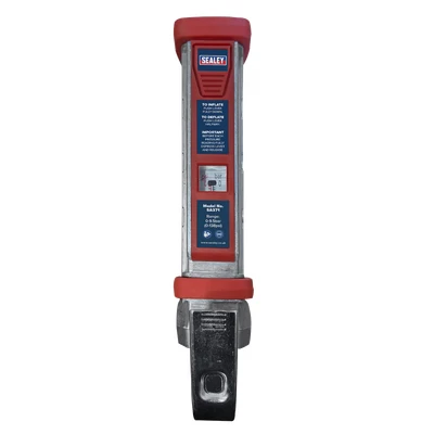 Image of Sealey Tyre Inflator 0.5m Hose with Twin Push On Connector