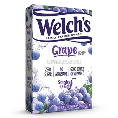Image of Welchs Grape Singles to Go Drink Mix 12.8g