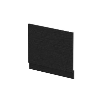 Image of 700mm Bath MFC End Panel &amp; Plinth Woodgrain Charcoal Black
