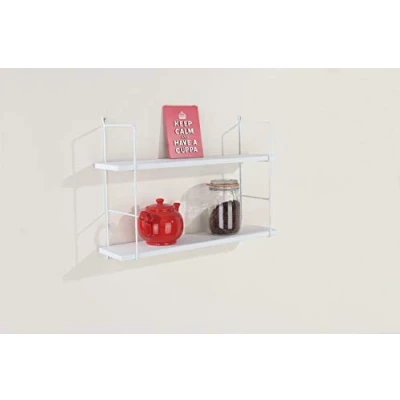 Image of Core Products, Thames Twin Wall Shelf Kit with Wire Uprights &amp; White Effect