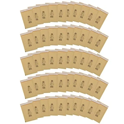Image of AB Tools 50pk Genuine Gold Jiffy Bag Airkraft Bubble Padded Mail Envelope Size 1