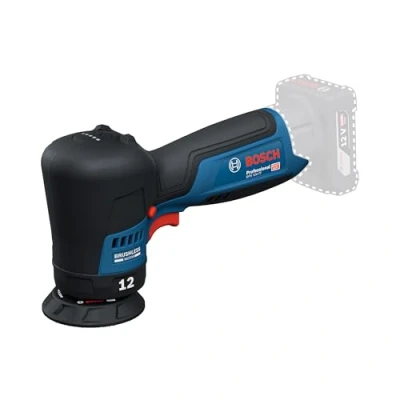 Image of Bosch Professional 12V System Cordless Polisher GPX 77 (incl. Mounted 77mm Velcro Backing pad, polishing Foam Cut pad 77mm)