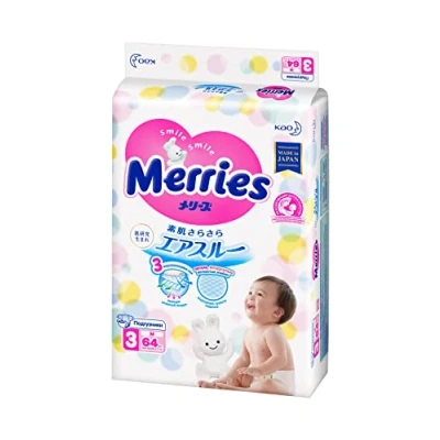 Image of Japanese Diapers Nappies Merries M 6 11 kg