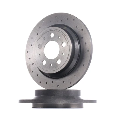 Image of 314718210, 9434167, 94341670, 94341674 Brake disc BREMBO XTRA LINE 08.7765.1X 288mm 12mm 5 solid, Perforated Coated VOLVO: V70 2, S60 I