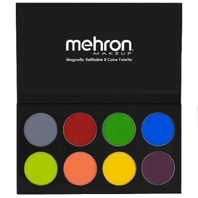 Image of Mehron Makeup Paradise AQ Face &amp; Body Paint 8 Color Palette (Tropical) Face, Body, SFX Palette, Special Effects, Painting for Art, Theater, Halloween, and Cosplay
