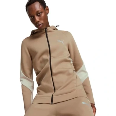Image of Puma Evostripe FULL ZIP Zipup sweatshirt, Men&#039;s, Size: Medium, Oak branch