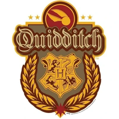 Image of Quidditch Crest Wall Cut Out HARRY POTTER WIZARDING WORLD