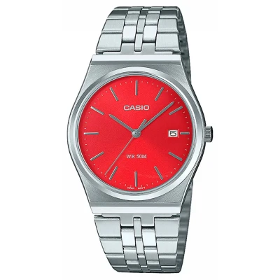 Image of Casio Unisex Watch, Size: One Size, Red