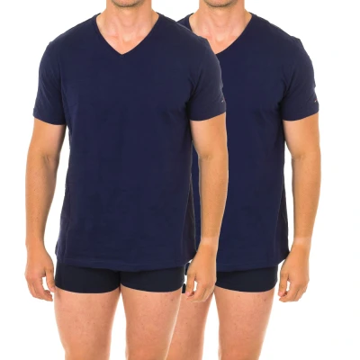Image of Tommy Hilfiger Pack 2 Mens short sleeved T shirts UM0UM01029 Blue Size Small