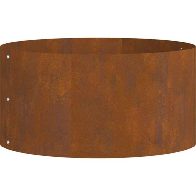 Image of vidaXL Corten Steel Pot Medium Decorative Inlays