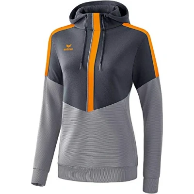 Image of Erima Squad Hoody Slate Grey/Monument Grey/New Orange, 38