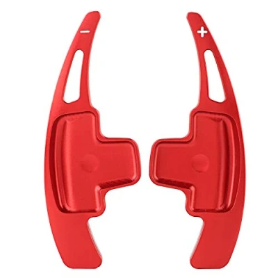 Image of Suuonee Steering Wheel Shifter, Aluminum Car Shift Paddles Extensions for Mercedes Benz A B E R M Class[Red]