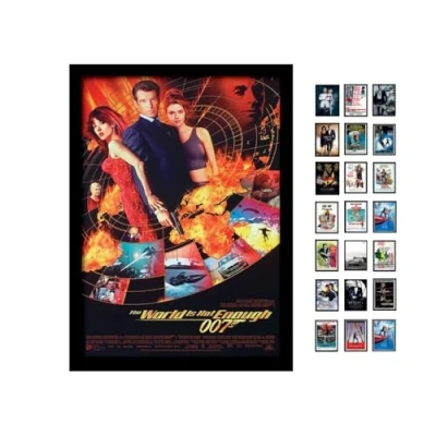 Image of James Bond World Not Enough One Sheet A3 Framed Print