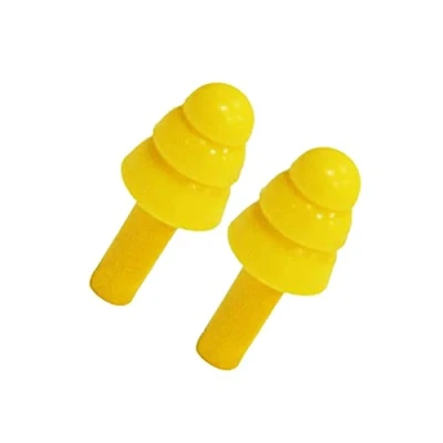 Image of Noise Cancelling Ear Plugs for Sleep Musicians Work Sleeping Snoring Reusable Earplugs Hearing Protection Soft Silicone Soundproof Set Studying Concerts Travel Kit (Pack of 2) (Yellow)
