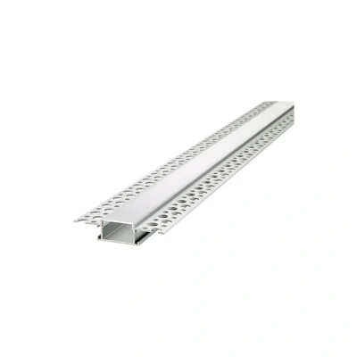 Image of Recessed Frosted Diffuser 2 x IP65 Profile Aluminium Rail 1 Metre Integral LED
