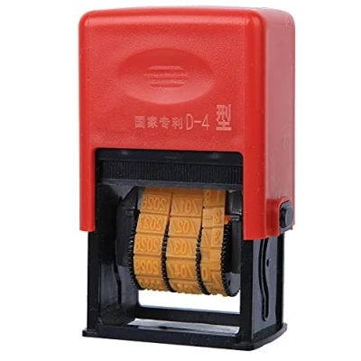 Image of ViaGasaFamido Adjustable Manual Date Printing Machine Set, Reverse Order Solid Label Coding with Ink and Pad, D 4 Type,Packaging Equipment