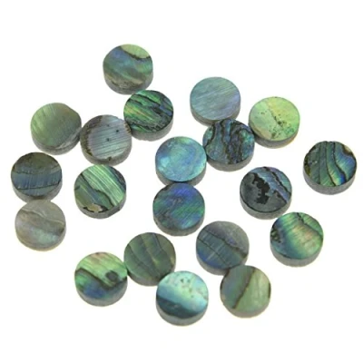 Image of KAISH 20pcs 6x2mm Natural Paua Abalone Shell Guitar Inlay Fingerboard Dots