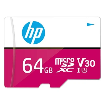Image of HP mxV30 64GB microSDXC Memory Card + SD Adaptor, 100MB/s Read Speed, 85MB/s Write Class 10 UHS I, U3, V30 for 4K Video