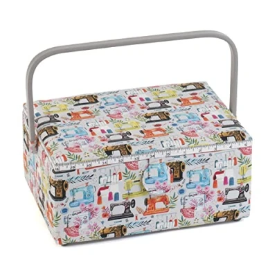 Image of Hobby Gift Large Sewing Craft Storage Box, Rectangle, Machines